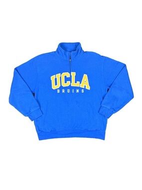 Vintage Gear For Sports UCLA Bruins Quarter Zip Fleece Pullover - Size Large
